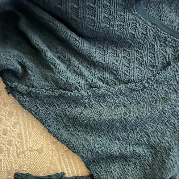 Anthropologie We the Free Theon Hacci Thermal Pullover Shirt Slouchy Size S - Picture 4 of 10